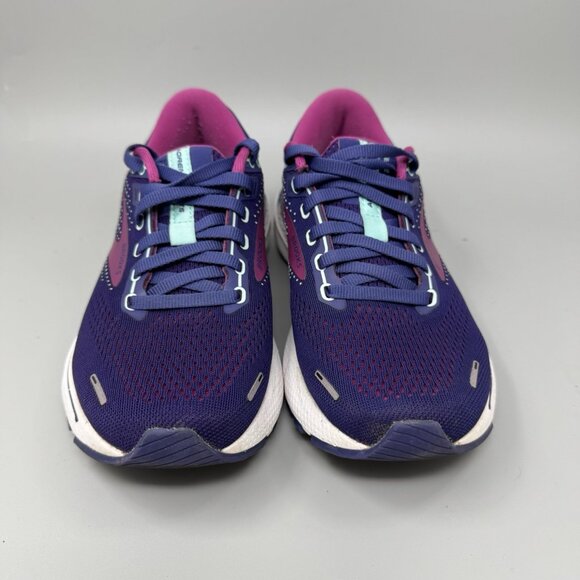 Brooks Running Shoes Adrenaline GTS 22 Navy Blue Pink Women's Size 6.5 B - Picture 4 of 8